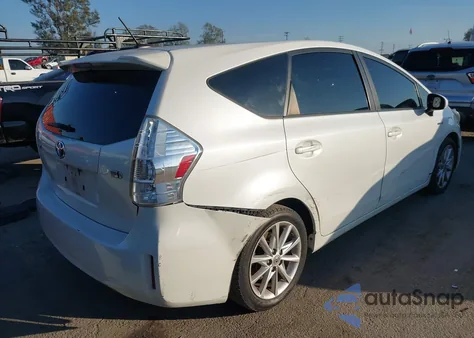 2012 Toyota Prius V Five from USA, damaged, VIN JTDZN3EU6C3138814